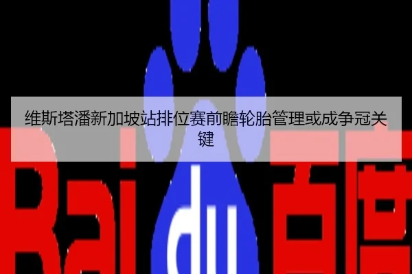 维斯塔潘新加坡站排位赛前瞻轮胎管理或成争冠关键